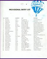 Entry List - Can-Am Mosport 1972