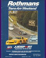 Programme Cover - Trans-Am Mosport 1987