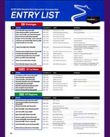 Entry List - 2 h 40 min Mosport 2018