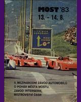 Programme Cover - Interserie Most 1983
