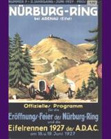 Programme Cover - Eifelrennen Nürburgring 1927