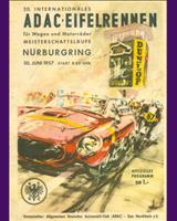 Programme Cover - Eifelrennen Nürburgring 1957