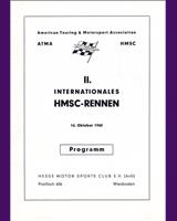 Programme Cover - Nürburgring HMSC [GT700] 1960