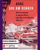 Programme Cover - Nürburgring 500 Kilometres 1965
