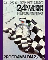 Programme Cover - Nürburgring 24 Hours 1972