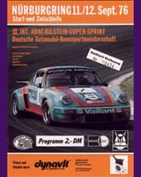 Programme Cover - DRM Nürburgring Supersprint 1976