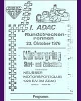 Programme Cover - Nürburgring Neuss 1976