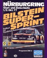 Programme Cover - DRM Nürburgring Supersprint 1977