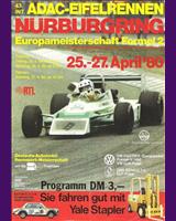 Programme Cover - DRM Nürburgring Eifelrennen 1980
