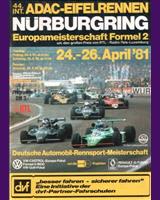 Programme Cover - DRM Nürburgring Eifelrennen 1981