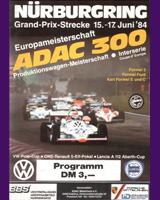 Programme Cover - Interserie Nürburgring 300 1984