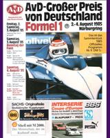 Programme Cover - Interserie Nürburgring 1985