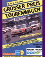Programme Cover - GP Nürburgring 1986