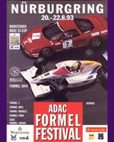 Programme Cover - ADAC GT Cup Nürburgring Formel Festival 1993