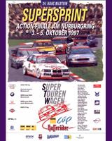 Programme Cover - ADAC GT Cup Nürburgring Supersprint 1997
