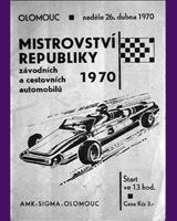 Programme Cover - M ČSSR Olomouc 1970