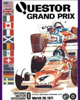 Programme Cover - Questor Grand Prix 1971
