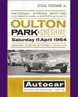 Programme Cover - National Open Oulton Park [GT] 1964