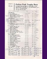 Entry List - Oulton Park Trophy 1964