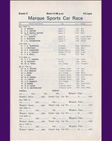Entry List - Oulton Park [Marque] 1967