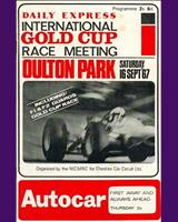 Programme Cover - Gold Cup Oulton Park 1967