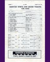Entry List - Oulton Park 1970