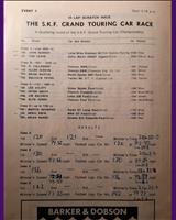 Entry List - SKF GT Oulton Park 1970