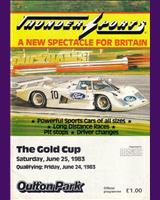 Programme Cover - Thundersports Oulton Park 1983