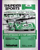 Programme Cover - Thundersports Oulton Park 1984