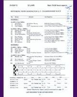 Entry List - MN GT Oulton Park 1984