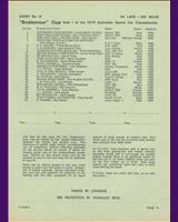 Entry List - Endeavour Cup Phillip Island 1970