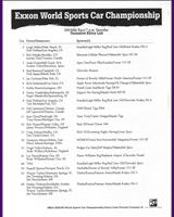 Entry List - Phoenix 2 Hours 1994