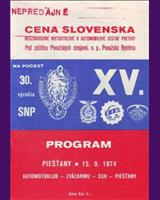 Programme Cover - M ČSSR Piešťany 1974