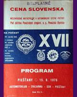 Programme Cover - M ČSSR Piešťany 1976