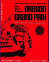 Programme Cover - SCCA Regional Portland 1968
