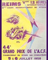 Programme Cover - 12 h Reims 1958