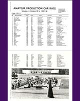 Entry List - Amateur Production Car Race Riverside 1965