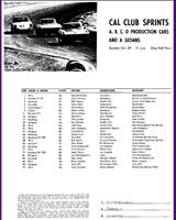 Entry List - SCCA Regional Riverside [AP+BP+CP+DP+AS] 1967