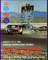 Programme Cover - SCCA National Riverside  - Classes: CP+DP 1968