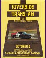 Programme Cover - Trans-Am Championship Riverside -  Two Five Challenge 1971