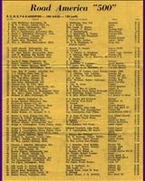 Entry List - Road America 500 Miles 1959