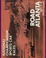 Programme Cover - SCCA National Road Atlanta - Classes: ASR+BSR+AP+BP+CP+AS 1972