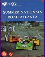 Programme Cover - SCCA National Road Atlanta [ASR+BSR+AP+BP+CP+AS+BS] 1976