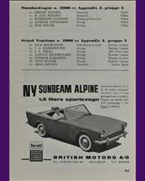 Entry List - Roskilde Ring [GT2.0] 1959