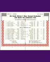 Entry List - South African 6 Hours 1961