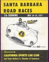 Programme Cover - Preliminary Santa Barbara [GM+HM] 1957