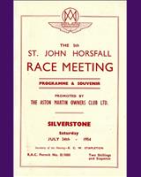 Programme Cover - AMOC Silverstone National [S1.5] 1954