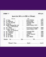 Entry List - NSCC Silverstone [S2.7] 1958