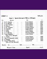 Entry List - NSCC Silverstone [S1.1 Heat 1] 1958