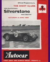 Programme Cover - 8 Clubs Silverstone [750F] 1959